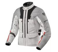 Giacca da moto Revit Offtrack 2 H2O grigio chiaro-argento 4XL