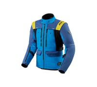 Revit Offtrack 3 H2O Giacca tessile da motocicletta impermeabile, blu, taglia 2XL per maschi