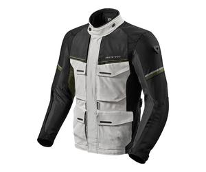 Giacca da moto Revit Outback 3 argento-verde Saldi S