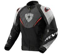 Giacca da moto Revit Quantum 3 Air grigio-rosso 3XL