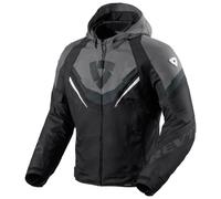 Giacca da moto Revit Quantum 3 H2O nero-grigio 2XL