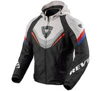 Giacca da moto Revit Quantum 3 H2O nero-grigio chiaro 3XL