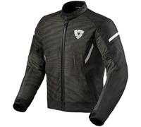 Giacca da moto Revit Torque 2 H2O bianca e nera 2XL