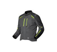 Richa Taurus Giacca tessile da motocicletta impermeabile, nero/giallo, Taglia 4XL