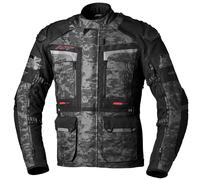 RST Pro Adventure-X Camo, giacca tessile impermeabile S male Grigio Scuro/Grigio/Nero