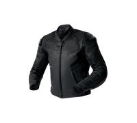RST S1 D3O Giacca di pelle da motociclista perforata, nero, taglia 54 per maschi