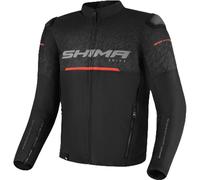 SHIMA DRIFT Giacca Moto Uomo | Leggera e Traspirante Giubbotto moto uomo estiva in trete con protezioni CE per schiena, spalle e gomiti, con regolazione (Nero, 4XL)