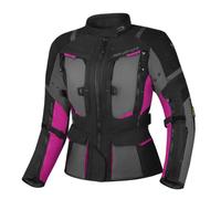 SHIMA Hero 2.0 impermeabile Giacca tessile moto da donna, nero-rosa, taglia 2XL per donne