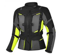 Giacca da moto Shima Hero 2.0 nero-grigio-giallo fluo da donna L
