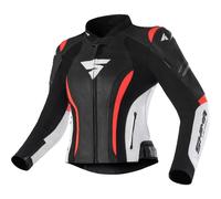 Giacca da moto Shima Miura 2.0 Donna Nero-Bianco-Rosso Fluo 38