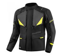 SHIMA Runner impermeabile Giacca tessile moto, nero-giallo, taglia L per maschi