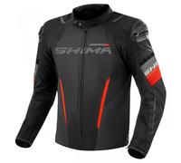 Giacca da moto Shima Solid 2.0 nero-rosso L