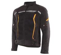Giacca da moto Street Racer Flex Air nero-arancio 4XL