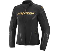 Giacca da motociclista da donna IXON Striker 2 Lady nero-oro 3XL