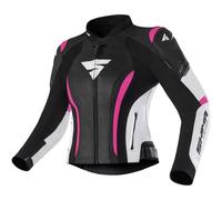 Giacca da motociclista da donna Shima Miura 2.0 nero-rosa fluo 36