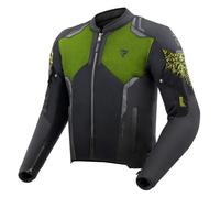 Giacca da motociclista Rebelhorn Jax nero-giallo fluo M