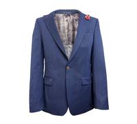 Giacca Da Navigazione Blu Navy Blazer In Lana A Righe Henley Regatta Nuova