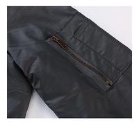 Giacca da pilota da uomo, spessa, calda, con fodera arancione, giacca bomber autunno inverno moda, bianco, L