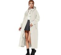 Giacca da Pioggia Donna,Giubbino Viaggi Softshell escursionismo a vento Trench Antipioggia Leggera Cappotto con Cappuccio Raincoat per Indossare Tutti I Giorni