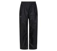 Regatta Stormbreak' Pantaloni Impermeabili da Camminata Cuciture Nastrate Overtrousers, Unisex Bambini, Black, 9-10