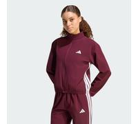 Giacca da riscaldamento Train Essentials 3-Stripes Woven Maroon / White 2XL