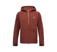 Black Diamond - Giacca da sci da escursionismo impermeabile e traspirante - M Recon Stretch Shell Iron Red per Uomo in Nylon - Taglia S - rosso