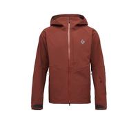 Black Diamond - Giacca da sci da escursionismo impermeabile e traspirante - M Recon Stretch Shell Iron Red per Uomo in Nylon - Taglia S - rosso