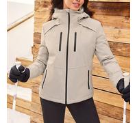 Giacca da sci da donna, giacca da sci, abbigliamento termico invernale, giacca da trekking, giacca da sci, resistente all'acqua, antivento, imbottita con chiusura lampo e tasche L,M,S,XL,XSLettereTess