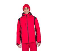 Giacca con cappuccio Rossignol Velika rosso intenso nero - S