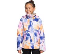 Giacca da sci Roxy Jetty Girl rosa e blu con cappuccio 164