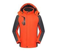 Giacca da sci unisex a contrasto, giacche da sci unisex impermeabili, cappotti da neve termici spessi cappotti da neve comodi di alta qualità per esterni Softshell capispalla alla moda antivento