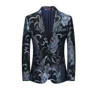 Giacca Da Suit Formale Uomo Con Un Bottone Ricamo Cappotto Da Sposa Festa