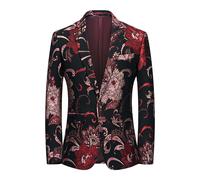 Giacca Da Suit Formale Uomo Con Un Bottone Ricamo Cappotto Da Sposa Festa