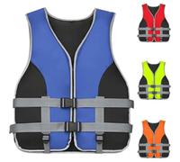 Giacca da surf con striscia riflettente fischietto, per 20-99,8 kg | Giacca da surf con cinghie per le gambe sicure e fischietto per vela, pesca e sicurezza sportiva