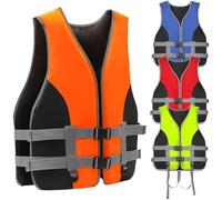 Giacca da surf con striscia riflettente fischietto, per 20-99,8 kg | Giacca da surf con cinghie per le gambe sicure e fischietto per vela, pesca e sicurezza sportiva