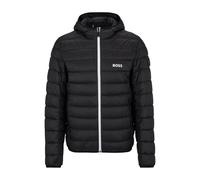 Giacca da tennis da uomo BOSS Water-Repellent Puffer With Branded Trims - Nero (XXL)