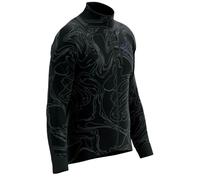 Giacca da tennis da uomo Compressport Hurricane Windproof - black/aurora - Nero (XL)