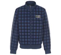 Giacca da tennis da uomo EA7 Man Woven Bomber - blue check - Blu (M)