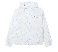 Giacca da tennis da uomo Lacoste Reflective Crocodile Print - white - Bianco (XL)