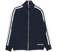 Giacca da tennis da uomo Tommy Hilfiger Monotype Mix Media - desert sky - Blu (XXL)