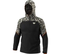 Giacca a vento con cappuccio Dynafit Trail Wind nero bianco - S