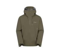 Rab - Giacca da escursionismo 2,5 strati - Downpour Mountain Jacket Army per Uomo - Taglia M - Kaki