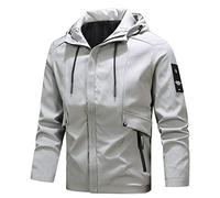 Giacca da uomo 2025 da uomo autunno e inverno moda casual tinta unita giacca con cerniera superiore cappotto spesso sopra cappotto per uomo e lana, bianco, 4XL
