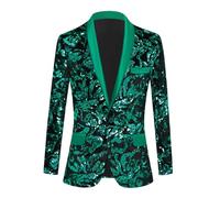 Giacca da uomo alla moda con paillettes a righe cantante palcoscenico ospite cappotto giacca matrimonio sposo servizio fotografico smoking blazer, B, L