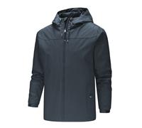 Giacca da Uomo Autunnale Monostrato Sottile Antivento Impermeabile Punching