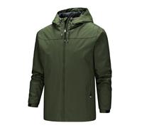 Giacca da Uomo Autunnale Monostrato Sottile Antivento Impermeabile Punching