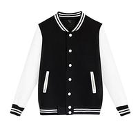 Giacca da Uomo Basic College Jackets per Uomo,Unisex,per Le Mezze Stagioni,Giacca Sportiva Varsity Jacket Patchwork Baseball, Colletto Alto,Streetwear,per Il Tempo Libero,Moda