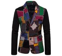 Giacca da uomo Boho in stile africano Giacca da uomo con toppe in stile etnico della Boemia Tuse Xl