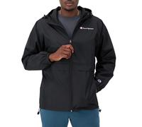 Giacca da uomo Champion Stadium con zip intera e scritta sul petto sinistro, nera - 549369 XX-Large US