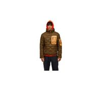 Giacca da uomo con cappuccio peak performance helium utility down brown